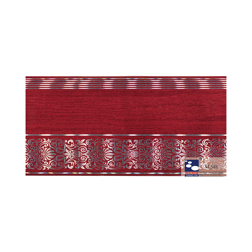 Custom Multi-color Beautiful Printed Flores 210mm Hot Stamping Foil For Pvc Board XL548