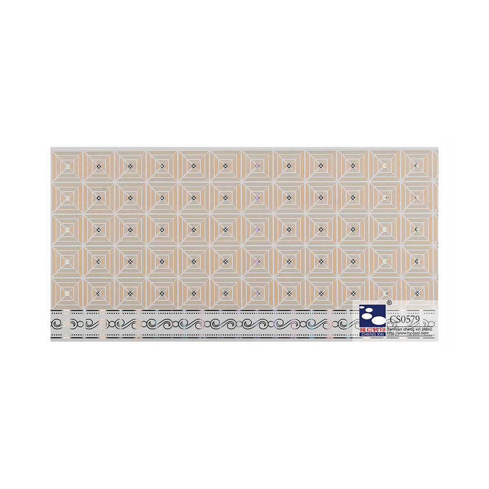 New Wooden Designs Modern Style Hot Stamping Foil for PVC Ceiling with Good Service CS0579