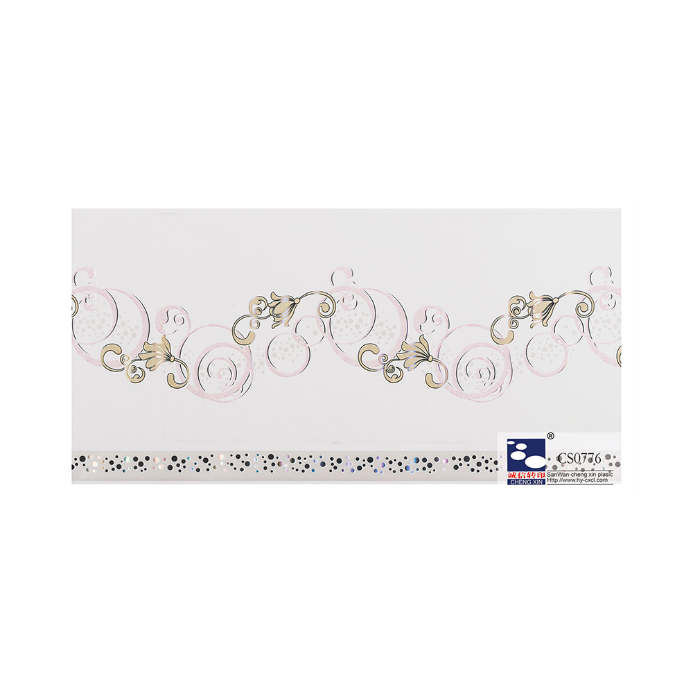 Speciosum Flores Wooden Design Hot Stamping Foil PVC Lamination Film for Panel CS0776